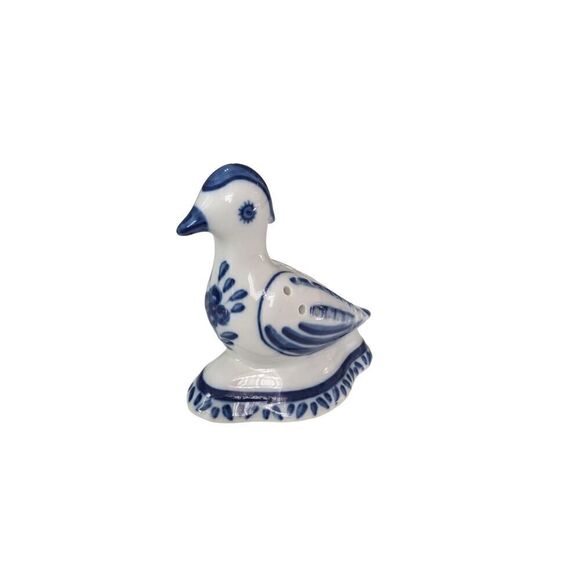 Vintage Ceramic Potuguese Bird Figurine Pierced Back Blue Viana Do Castelo - Picture 2 of 4